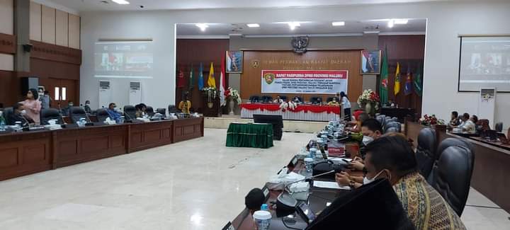 Delapan Fraksi Terima LPJ Gubernur Maluku Tahun Anggaran 2020 Dengan Catatan