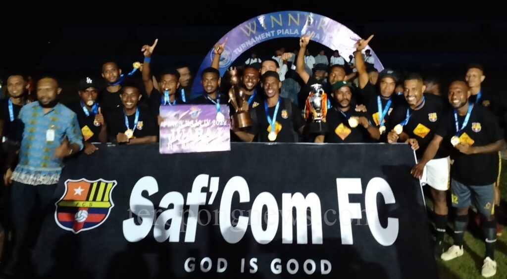 Wakil Bupati R4 Resmi Tutup Piala Raja IV, Saf’Com FC Rebut Juara I