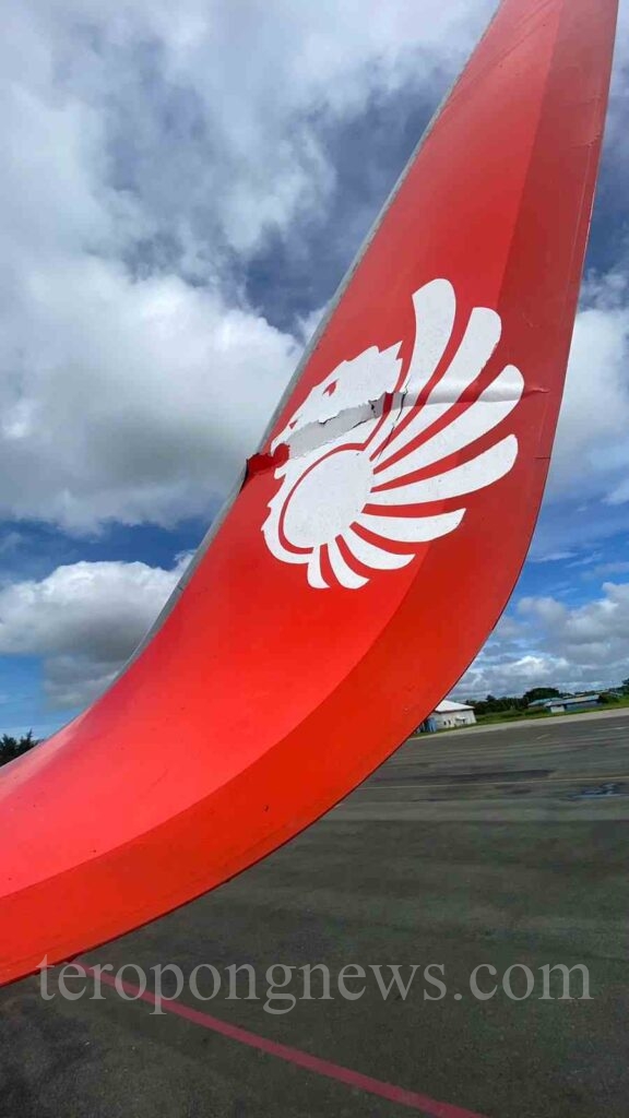 Pesawat Lion Air JT-797 Tabrak Garbarata Bandara Mopah Merauke