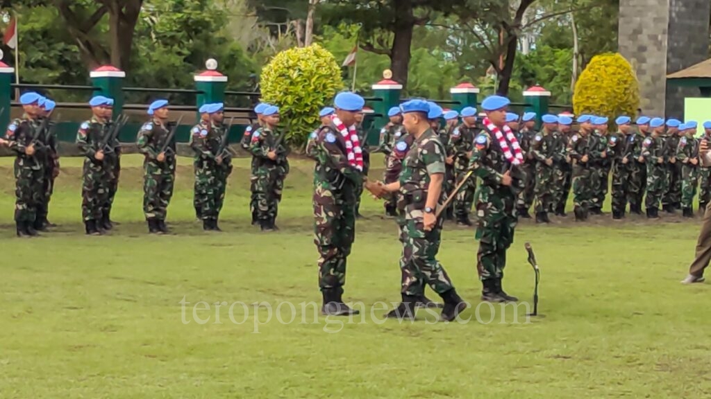 Kolonel Agus Widodo Lepas Satgas Kizi TNI Kongo XX-T Monusco/Congo