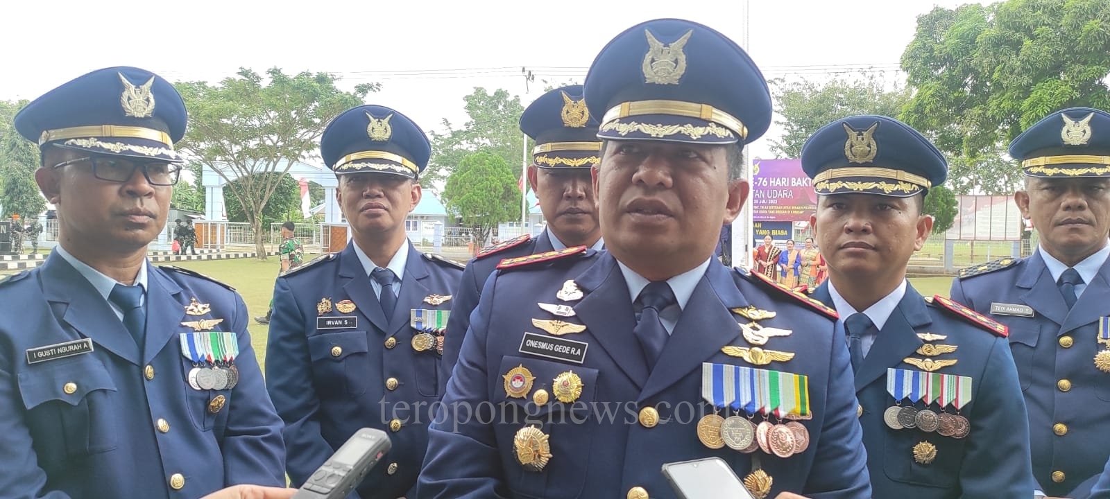Lanud JA Dimara Gelar Upacara Hari Bakti ke 76 TNI AU