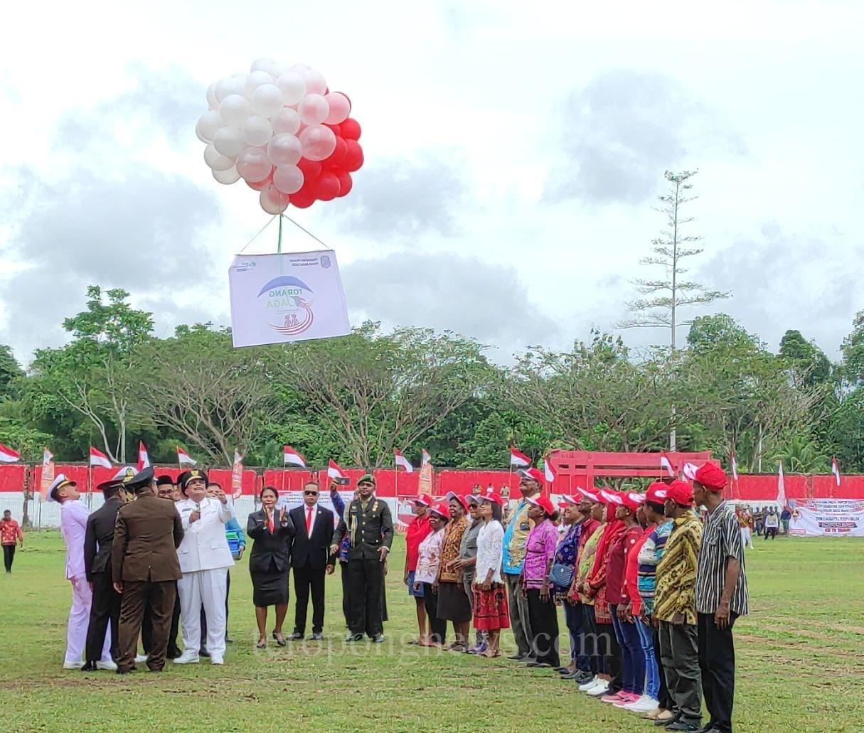 HUT RI Ke-78, Pj. Gubernur Papua Barat Daya Launching Program ‘Torang Jaga’