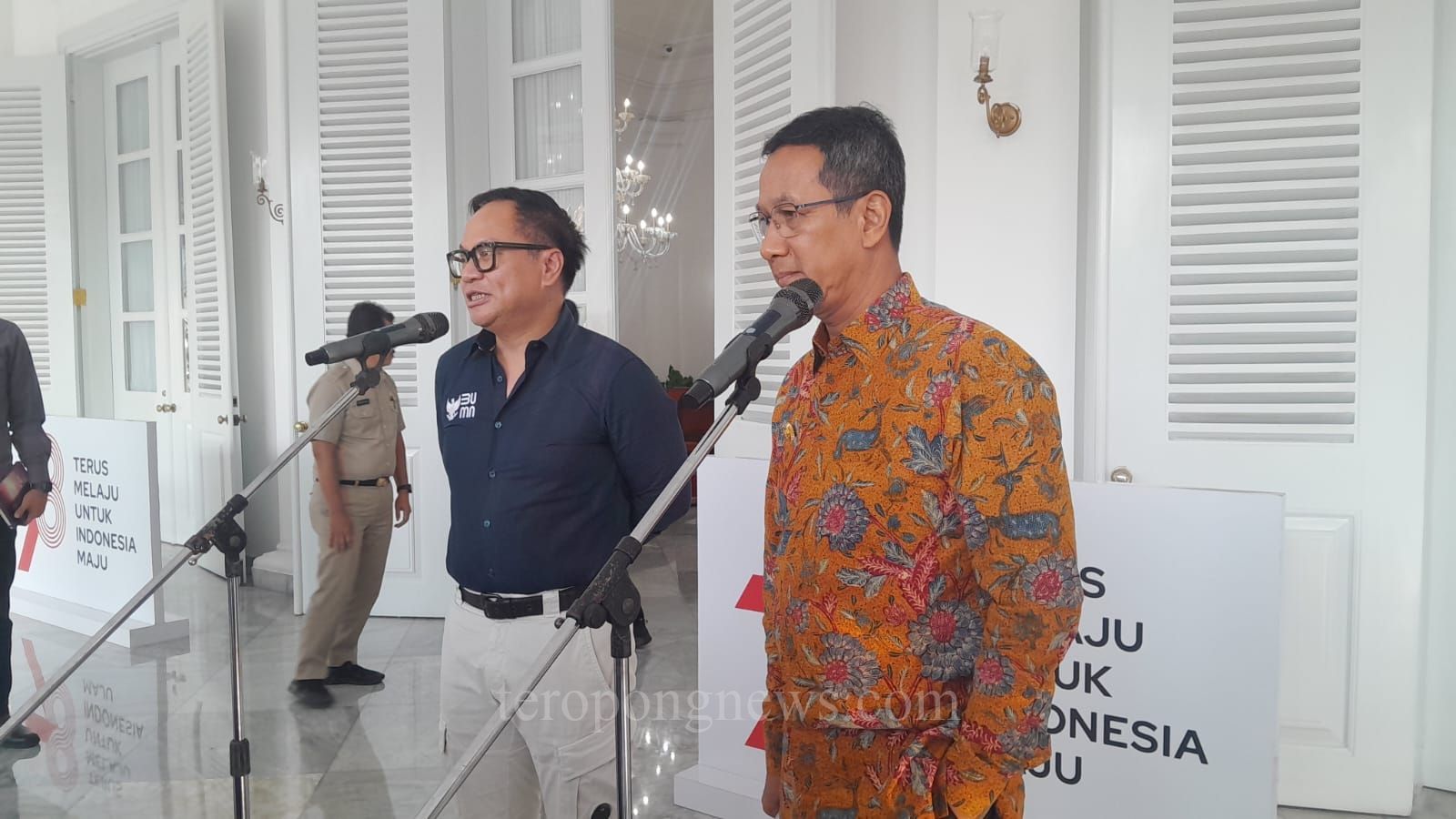 Wamen BUMN Bertemu Heru Budi di Balai Kota DKI, Bahas Jaringan Gas dan Energi Hijau