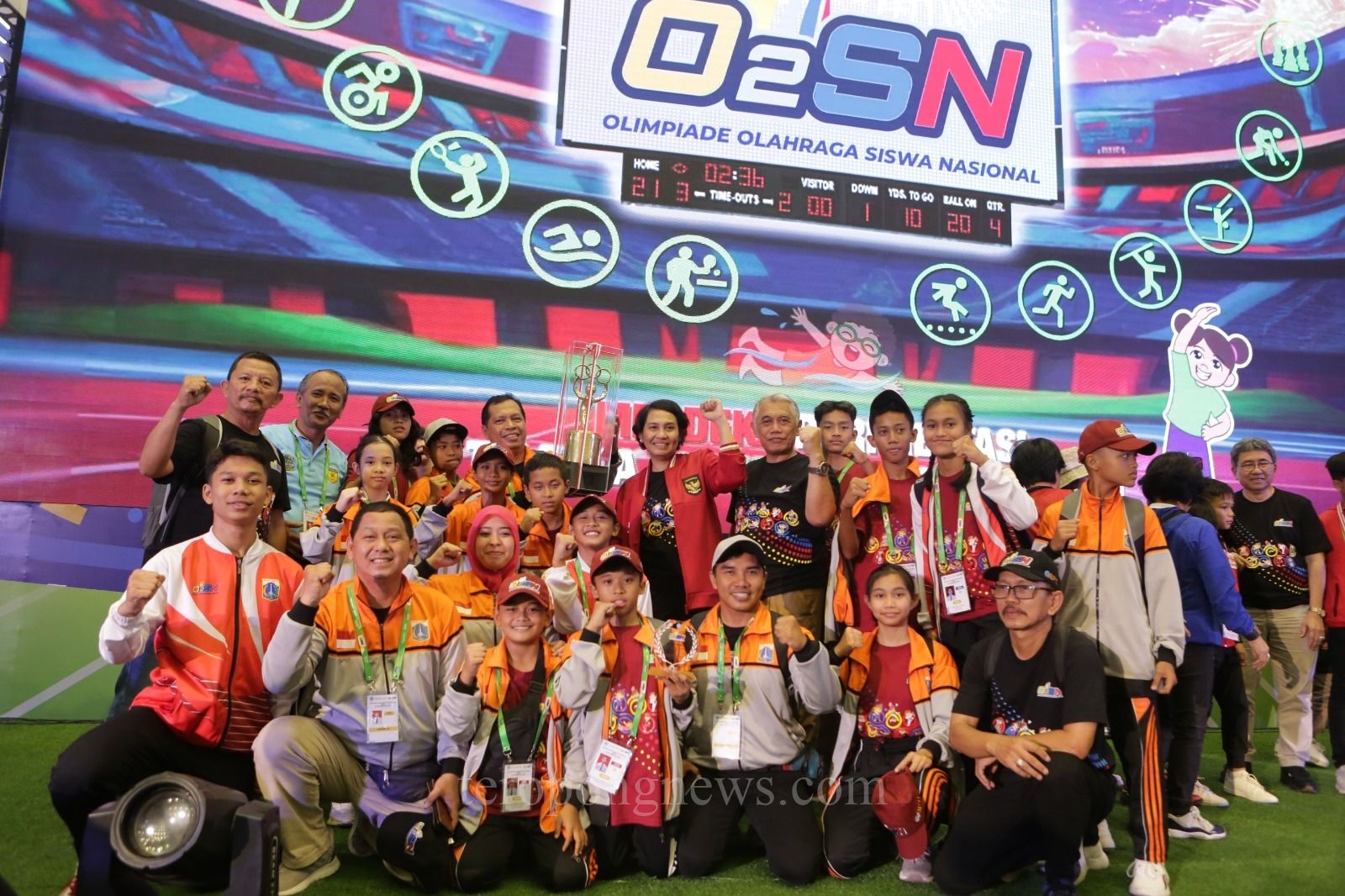 Hore! DKI Jakarta Juara Umum Olimpiade Olahraga Siswa Nasional Tahun 2023