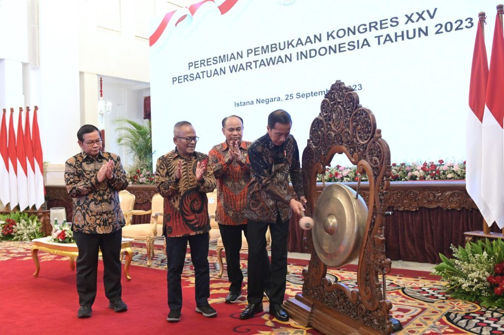 Buka Kongres Ke XXV PWI, Presiden Jokowi Ajak Insan Pers Pegang Teguh Kode Etik Jurnalistik