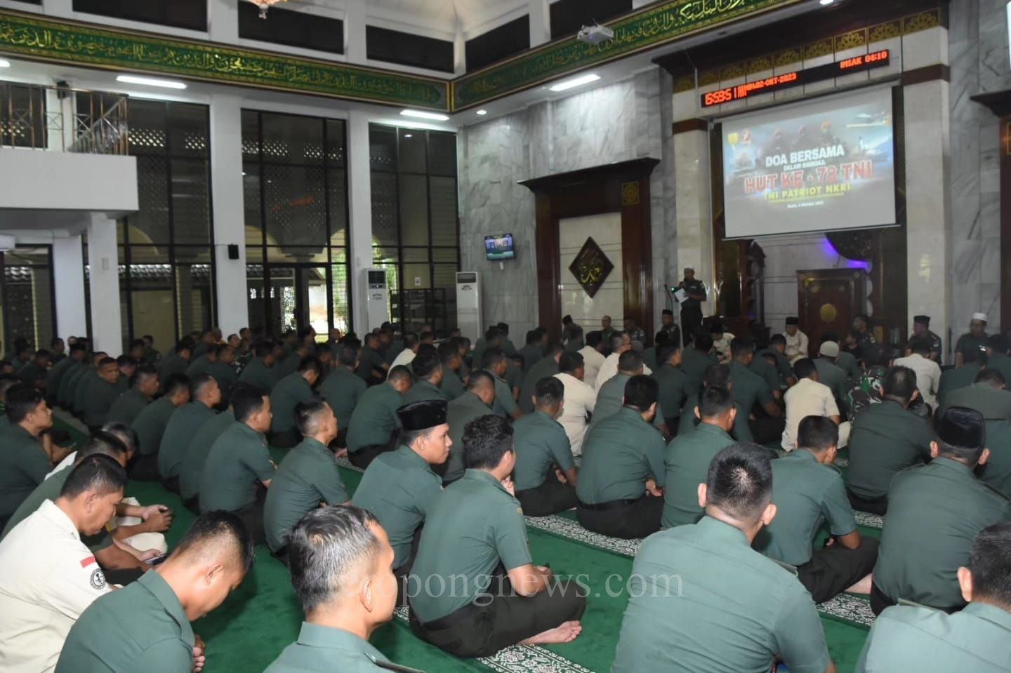 HUT ke-78 TNI, Prajurit Kodam Jaya  Gelar Doa Bersama