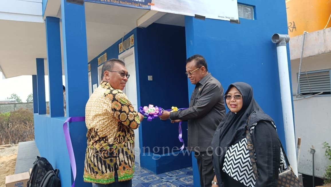 Anggota DPR RI Sulaeman Hamzah Resmikan Instalasi Pengolahan Air Limbah di Merauke