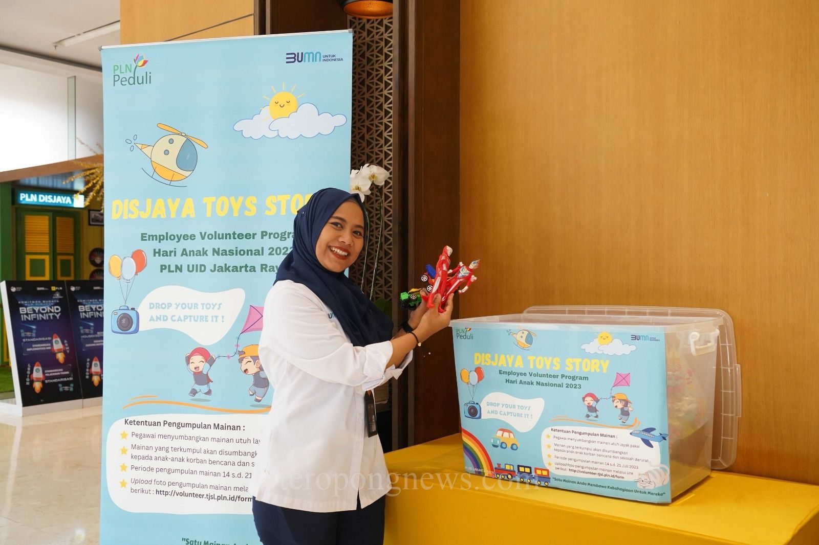 Employee Volunteer Program PLN, Kumpulkan Mainan Untuk Anak Penyintas Bencana