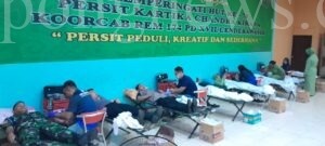 Donor Darah Songsong HUT ke 78 Persit Kartika Cahandra Kirana Korcab 174/ATW