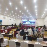 Caption : Suasana Rapat Pleno Rekapitulasi KPU Papua Barat Daya saat mendengar pembacaan hasil rekapitulasi KPU Raja Ampat, Jumat (8/3/2024).