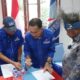 Bakal calon Walikota Sorong, Abner R. Jitmau mendaftar ke Partai Demokrat Kota Sorong, Sabtu (20/4/2024)