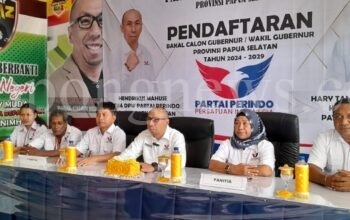 DPW Partai Perindo Buka Pendaftaran Bagi Bacalon Gubernur dan Wagub Papua Selatan