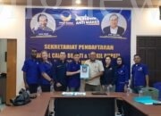 Penyerahan dokumen pendaftaran di DPD Partai NasDem Kabupaten Merauke