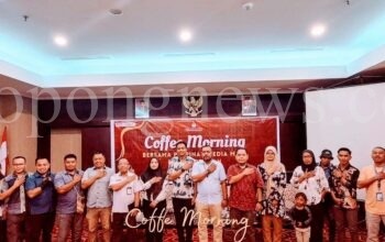 Coffee Morning KPU Kabupaten Merauke dan sejumlah wartawan di Merauke