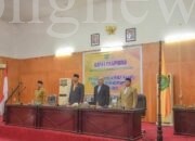 Pj. Wali Kota Padangsidimpuan Hadiri Rapat Paripurna DPRD Penyampaian Rekomendasi LKPJ Tahun 2023