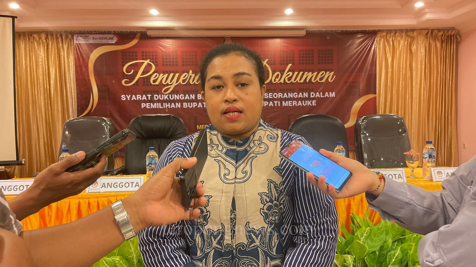 Ketua KPU Kabupaten Merauke, Rosina Kebubun