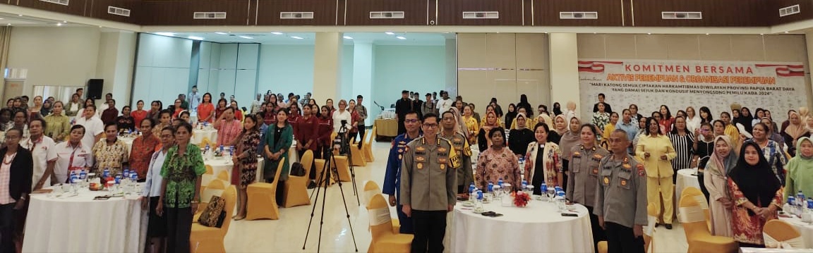 Kegiatan Talk show Polda Papua Barat bersama dengan kaum perempuan di Papua Barat Daya menyongsong Pilkada 2024, Kamis (8/8/2024).