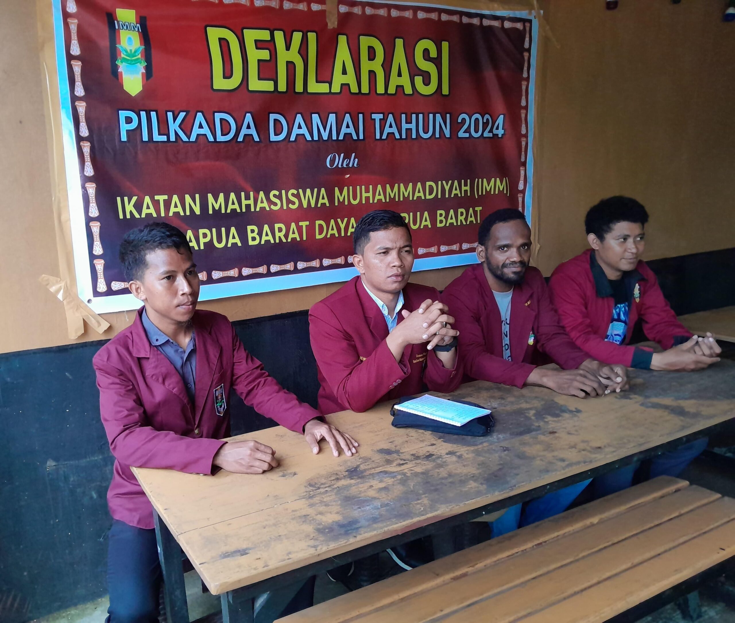 DPD IMM Papua Barat Daya serukan jaga keamanan dan tingkatkan partisipasi pemilih dalam Deklarasi Pilkada Damai 2024